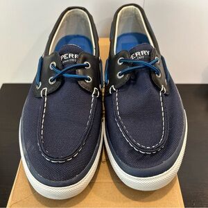 Sperry Top-Sider Men's Bahama 2-Eye Navy Blue Boat Shoes STS13135